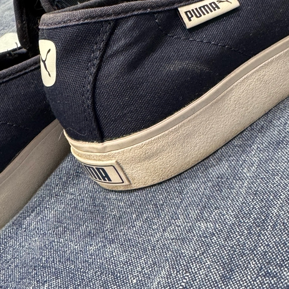 Puma Blue Paisley Slip-On Shoes - Picture 5 of 6